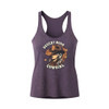 PLB Purple Heather Racerback Tank Top - Desert Moon Cowgirl on a ghost model 