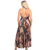 Angie Clothes - Halter V-Neck Tiered Maxi Dress - back view