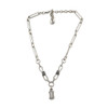 Clear crystal dangle necklace. 
