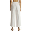 Z Supply Scout Jersey Crop Flare Pant - White - back view