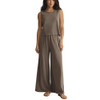 Z Supply Sloane Cotton Jersey Muscle Tank - Perfectly Taupe - model 5'6"