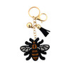 Bumblebee rhinestone keychain.
