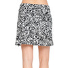 Aryeh Collection - TESSA Skort with Zipper Side Slit - Black and White - back view