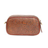 Loyal West Sophia Shoulder Bag - Brown Floral Leather