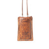 Western Wanderer burnt honey leather crossbody bag backside. 