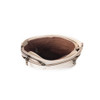 Byanna Trails crossbody bag cream leather inside view. 