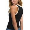 Z Supply Clarke Rib Tank - Black - side back view