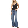 Z Supply Rowe Rib Scoop Tank Top - Black - model front view