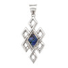 Paua shell geometric pendant. 