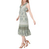 Angie Clothes - V-Neck Tank Dress with Lace Detail and Tie Back - side view