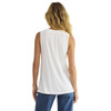 Z Supply Californian V-Neck Tank - White - back view