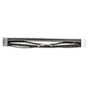Black multi-strand beaded faux leather magnetic bracelet opened up. 