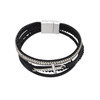 Cross black magnetic bracelet. 
