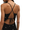 Z Supply Cannes Nala Ditsy Midi Dress - Black - close up back view