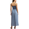 Z Supply Bayside Chambray Midi Dress - Medium Blue - back view