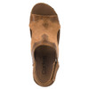 Corkys Footwear Wedge Sandals - HEY STRANGER - Saddle - Two Tone Brown - top view