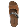 Corkys Footwear - Slip On Wedge Sandal - NEED A FAVOR - Cognac Embossed - top view