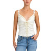 Miss Me - Studded Cami Tank Top - Off White