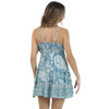 Angie Clothing Spaghetti Strap Tiered Short Dress - Cornflower Blue - back view