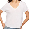 Z Supply Nomad Slub V-Neck Tee - White - front view