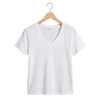 Z Supply Nomad Slub V-Neck Tee - White - hanger view