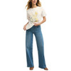 Z Supply SPRITZ Boyfriend Tee Shirt - Sea Salt - model front view