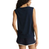 Z Supply SUNRISE Muscle Tank - Eclipse Blue - back view