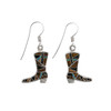 Sterling silver cowboy earrings. 