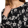 Z Supply Campbell Clea Mini Dress - Black - neckline view
