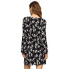 Z Supply Campbell Clea Mini Dress - Black - back view