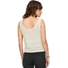 Z Supply Solano Crochet Tank - Cloud - back view