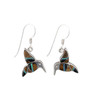 Sterling Silver Tiger’s Eye Onyx Opal Hummingbird Earrings