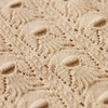 Z Supply Adria Pointelle Cardigan - Island Coconut - close up fabric view