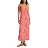 Z Supply Charisma Ona Floral Midi Dress - Lychee Red