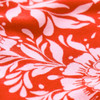 Z Supply Charisma Ona Floral Midi Dress - Lychee Red - close up fabric view