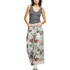 POL Clothing Ribbed Knit Tank with Lace Border - Charcoal Grey - model front view