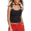 POL Clothing Adjustable Buckle Vintage Wash Tank Top - Washed Black