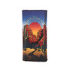 Desert Sunset Cactus Faux Leather Wallet - Back View