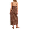 Billy T - Victorian Sunset Slip Dress - Brown Vintage Floral - back view