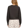 Z Supply HERE FOR THE BOO-ZE Classic Crew Sweatshirt - Ash Black - back view