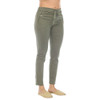 Flora Ashley - Elastic Waist Jogger - Khaki Green - front side view