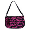 Pink and black Skin purse.
