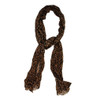 Brown leopard scarf.