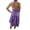 Purple halter sundress backside.