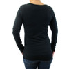 Black cross and wings long sleeve shirt.