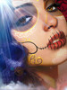 Into the Light by Daniel Esparza Tattoo Art Print  Day of the Dead Sugar Skull