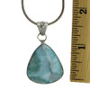 Handmade Blue Larimar Pendant Sterling Silver Jewelry Pear Shape