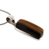 Brown Tigers Eye Pendant Sterling Silver