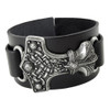 Alchemy Gothic Thunder Hammer Leather Bracelet Cuff A98