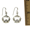 Claddagh sterling silver earrings